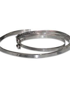 Packing f/exhaust air chimney D730/30 black incl pipe clamps